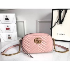 Gucci GG Marmont small matelasse shoulder bag GU447632A-pink