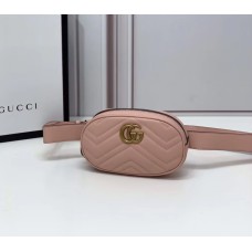 Gucci GG Marmont Matelasse Leather Belt Bag GU476434-pink