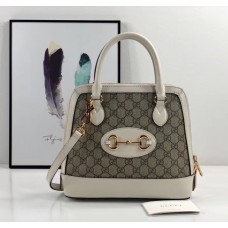 Gucci Horsebit 1955 Small Top Handle Bag GU621220C-white