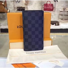 Louis Vuitton Damier Graphite Brazza Wallet N62665-black
