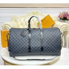 Louis Vuitton Damier Graphite Keepall 55 Bandouliere N41413