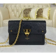 Louis Vuitton Monogram Empreinte Leather Vavin Chain Wallet M67839-black