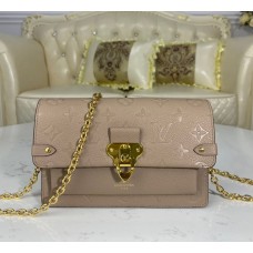 Louis Vuitton Monogram Empreinte Leather Vavin Chain Wallet M67839-gray