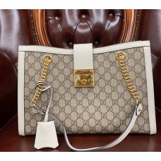 Gucci Padlock medium GG shoulder bag GU479197-white