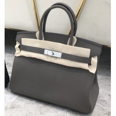 Hermes Birkin 35cm Togo Leather Palladium Hardware H8835W-etain