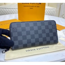 Louis Vuitton Damier Graphite Zippy Wallet N41661-black