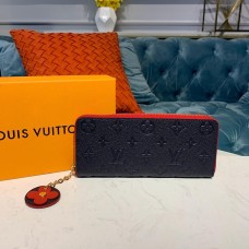 Louis Vuitton Monogram Empreinte Leather Clemence Wallet Marine Rouge M63920 Louis Vuitton Monogram Empreinte Leather Clemence Wallet Marine Rouge M63920
