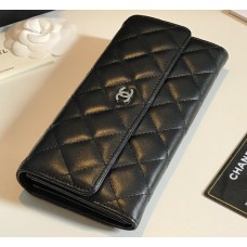 Chanel Flap Wallet in Lambskin CW50096-B-black