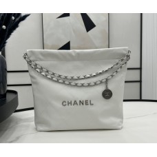 Chanel 22 Small Handbag C3260B-white