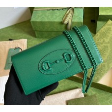 Gucci Horsebit 1955 Wallet With Chain GU621892L-green