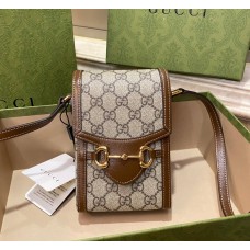 Gucci Horsebit 1955 mini bag GU625615CA-brown