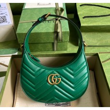Gucci GG Marmont Half-Moon-Shaped Mini Bag GU699514-green