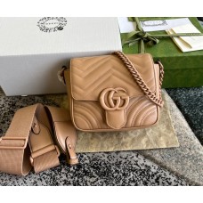 Gucci GG Marmont Matelasse Shoulder Bag GU739681-rose-beige