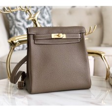 Hermes Kelly Ado Backpack H4422G-etoupe