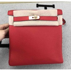 Hermes Kelly Ado Backpack H4422G-rouge-casaque