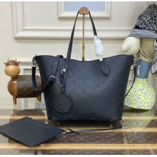 Louis Vuitton Mahina Leather Blossom MM M21851-black