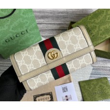 Gucci Ophidia GG Continental Wallet GU-W523153-beige