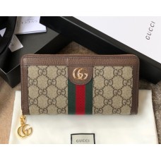 Gucci Ophidia GG Zip Around Wallet GU-W523154-brown