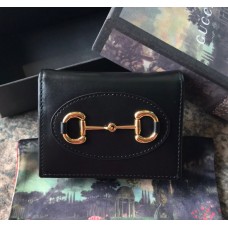 Gucci Horsebit 1955 card case wallet GU-W621887L-black