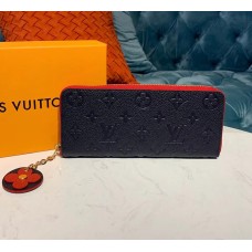 Louis Vuitton Monogram Empreinte Leather Emilie Wallet Marine Rouge M63918 Louis Vuitton Monogram Empreinte Leather Emilie Wallet Marine Rouge M63918