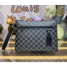 Louis Vuitton Damier Graphite Takeoff Pouch N40505-black