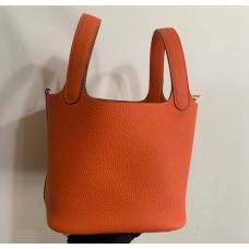 Hermes Picotin Lock 18 Golden Hardware H2218G-orange