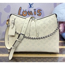 Louis Vuitton Mahina Leather Hand It All MM M24132-cream