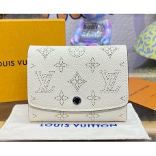 Louis Vuitton Mahina Leather Iris Compact Wallet M62542-white