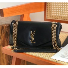 Saint Laurent Calypso small in grained lambskin YSL734153-black