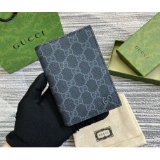 Gucci GG passport case GUW795229-black-wine