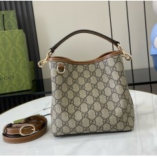 Gucci GG Emblem small bucket bag GU815118-brown