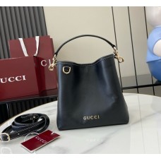 Gucci GG Emblem small bucket bag GU815118L-black