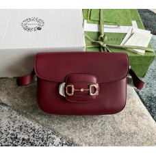 Gucci Horsebit 1955 Soft small shoulder bag GU815178-L-wine