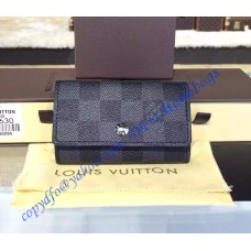 Louis Vuitton Damier Graphite 6 Key Holder Louis Vuitton Damier Graphite 6 Key Holder