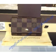 Louis Vuitton Damier Ebene 6 Key Holder Louis Vuitton Damier Ebene 6 Key Holder
