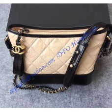 Chanel Gabrielle Small Hobo Bag Beige Black