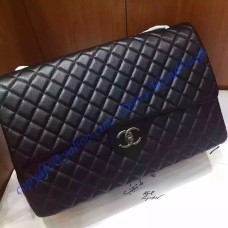 Chanel XXL Classic Flap Bag in black leather