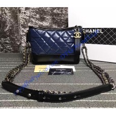 Chanel Gabrielle Small Hobo Bag Blue Black
