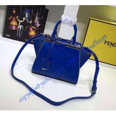 Fendi Mini 3Jours in Royal Blue Leather Handbag