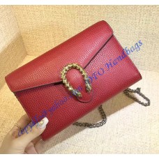 Dionysus Red Leather Mini Chain Bag