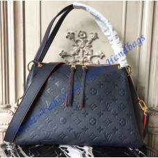 Louis Vuitton Monogram Empreinte Leather Ponthieu PM Navy Blue Louis Vuitton Monogram Empreinte Leather Ponthieu PM Navy Blue