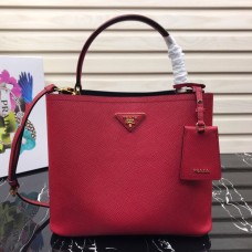 Prada Double Saffiano leather bag Red