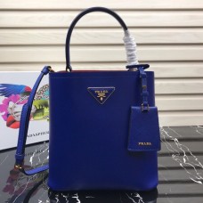 Prada North South Double Bag Royal Blue