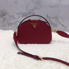 Prada Odette Saffiano leather bag Red