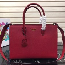Prada Saffiano Leather Tote Large Red