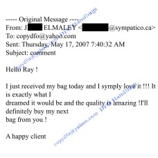 Feedback from J. Elmaley on May 2007 Feedback from J. Elmaley on May 2007