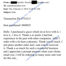 Testimonial from P. Heredia on February 2010 Testimonial from P. Heredia on February 2010