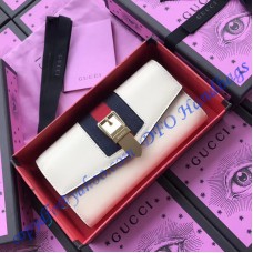 Gucci Sylvie leather continental wallet White