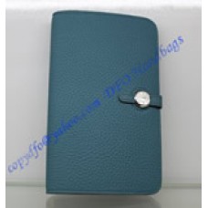 Hermes Dogon Combined Wallet HW508 blue Hermes Dogon Combined Wallet HW508 blue