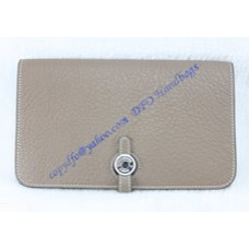Hermes Dogon Combined Wallet HW508 gray Hermes Dogon Combined Wallet HW508 gray